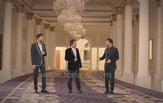 فيديو راشد الماجد، ماجد المهندس ووليد الشامي في أغنية ثلاثية (انا انا) صورة رقم 4