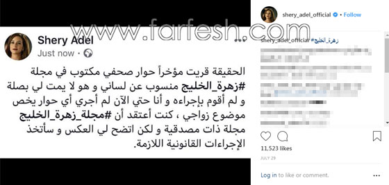 ماذا قالت شيري عادل ومعز مسعود ردا على خبر طلاقهما.. صورة رقم 3