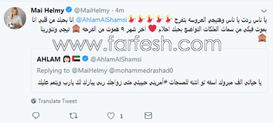 بعد أن هدداها بالغاء الفرح، احلام ستحضر حفل زفاف محمد رشاد وميّ حلمي صورة رقم 1