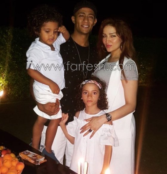 صور وفيديو: محمد رمضان يتحدى محمد صلاح ويحتفل بعيد ميلاد ابنه وابنته صورة رقم 10