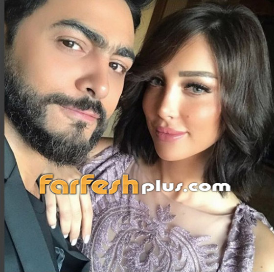 هل بسمة بوسيل زوجة تامر حسني حامل بطفل ذكر وسافرت امريكا لتنجب هناك؟ صورة رقم 1