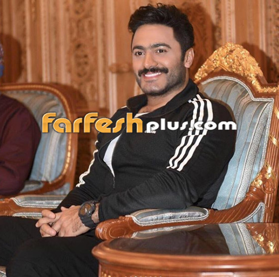 الفنانون يهنئون تامر حسني وزوجته بسمة بوسيل بمولودهما الجديد آدم صورة رقم 16