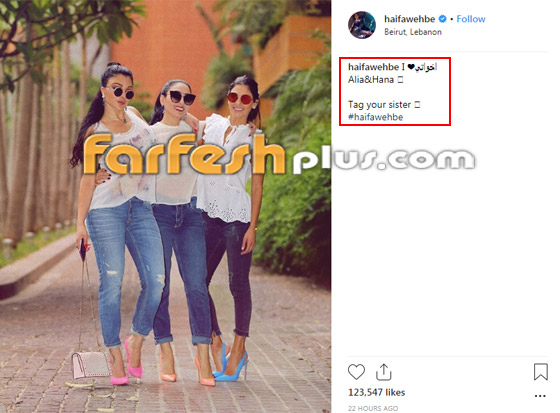 20 صورة تجمع النجمة اللبنانية هيفاء وهبي مع شقيقاتها.. أيهن أجمل؟ صورة رقم 2