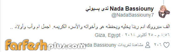 الفنانون يهنئون تامر حسني وزوجته بسمة بوسيل بمولودهما الجديد آدم صورة رقم 7