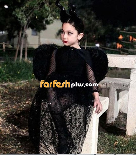 صور حفيدة هيفاء وهبي الصغيرة (رهف) من ابنتها زينب تقلد أنجلينا جولى صورة رقم 3