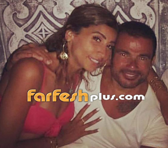 عمرو دياب يلبس دبلة الخطوبة في يده ودينا الشربيني تلبس دبلة الزواج! صورة رقم 8