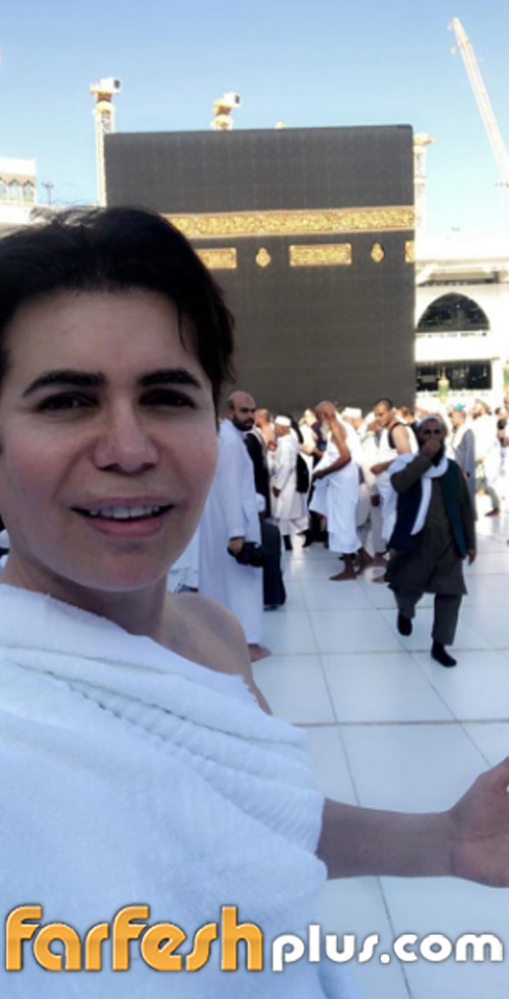  صور الفنان ومصفف الشعر اللبناني جو رعد بملابس الاحرام يؤدي العُمرة  صورة رقم 2