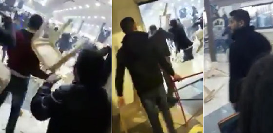 فيديو صادم: حفل خطوبة في لبنان ينقلب الى مشاجره عنيفة  وتكسير جماعي بالكراسي والطاولات! صورة رقم 1