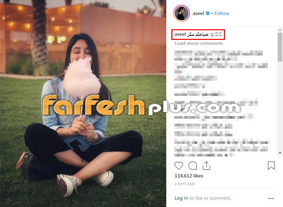 بعد فيديو لجين عمران تأكل الأرز بيدها، أسيل عمران تلعق الحلوى كالأطفال صورة رقم 1