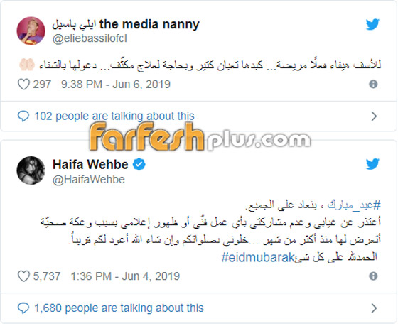 اخبار غامضة عن مرض هيفاء وهبي الخطير في الكبد وشقيقتها تؤكد! صورة رقم 1