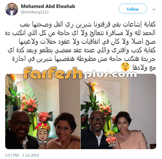 شيرين عبد الوهاب حامل في شهرها الرابع وستلد في امريكا! صورة رقم 2