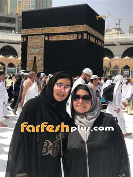 أبرز صور النجمات والفنانات يؤدين مناسك العمرة في الحرم المكي صورة رقم 6