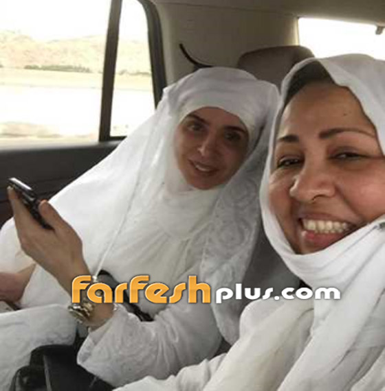 أبرز صور النجمات والفنانات يؤدين مناسك العمرة في الحرم المكي صورة رقم 7