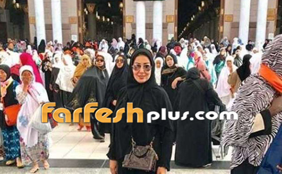 أبرز صور النجمات والفنانات يؤدين مناسك العمرة في الحرم المكي صورة رقم 21