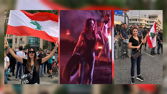نجوم لبنان يشاركون في المظاهرات الشعبية.. فيديو صورة رقم 3