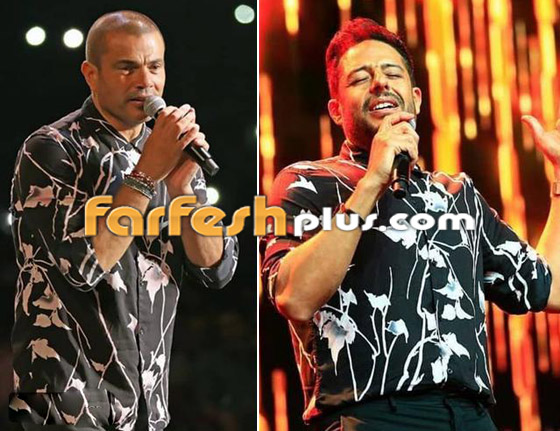 محمد حماقي وعمرو دياب يرتديان نفس القميص.. وهذا رأي الجمهور! صورة رقم 1