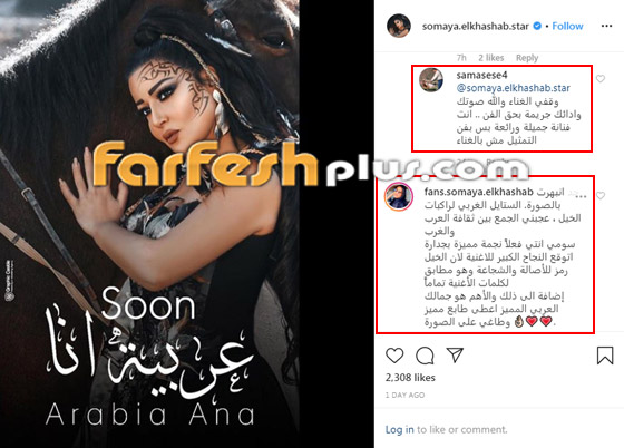 سمية الخشاب تعود للغناء مع (عربية أنا) والجمهور ينصحها بالاعتزال! صورة رقم 2