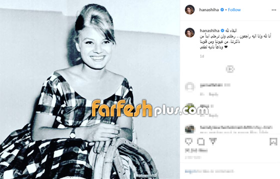 نجوم الفن ينعون الفنانة الراحلة نادية لطفي: وداعا جميلة الجميلات صورة رقم 3
