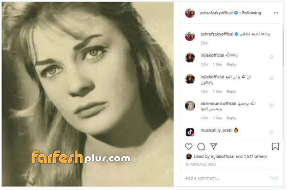 نجوم الفن ينعون الفنانة الراحلة نادية لطفي: وداعا جميلة الجميلات صورة رقم 2