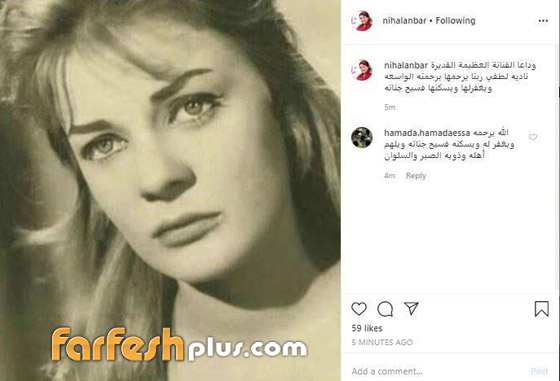 نجوم الفن ينعون الفنانة الراحلة نادية لطفي: وداعا جميلة الجميلات صورة رقم 7