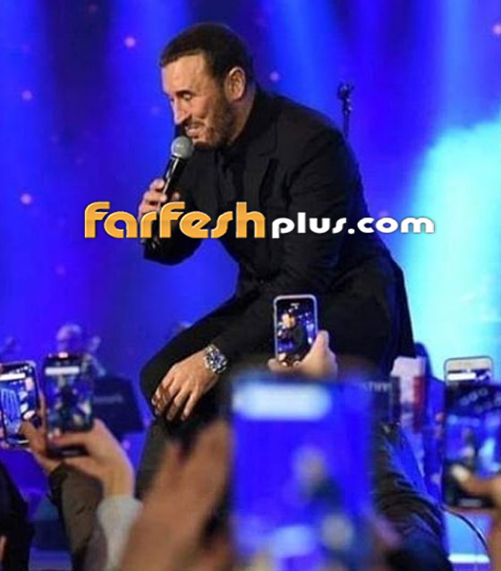 النجم العراقي كاظم الساهر يهدي شاله للجمهور وتفوز به ليلى السعودية صورة رقم 4