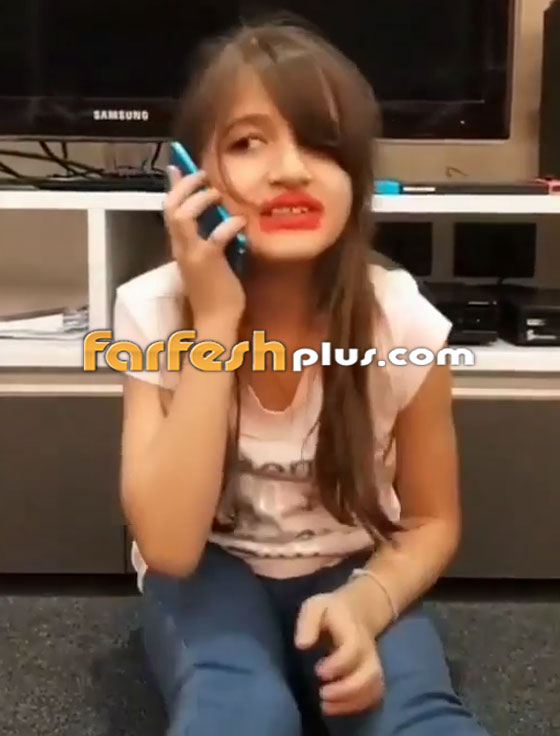 فيديو طريف: ابنة نانسي عجرم ممثلة طالعة لأمها ولطخت شفتيها بأحمر الشفاه! صورة رقم 4