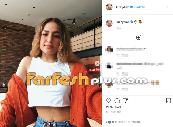 صورة كنزي عمرو دياب بقميص قصير جريء يكشف بطنها وتمد لسانها! صورة رقم 3