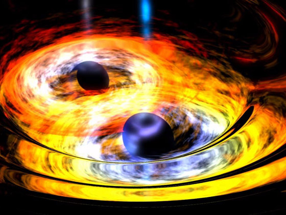 فيديو مذهل لاصطدام هائل وعنيف بين ثقبين أسودين عملاقيين! صورة رقم 8