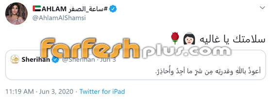 شريهان تثير قلق أحلام والجمهور بتغريدة غامضة وخوفها من شر يقترب صورة رقم 2