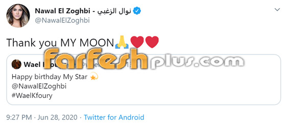 وائل كفوري يتغزل بنوال الزغبي (يا نجمتي) وترد عليه بـ(يا قمري) وقلبين صورة رقم 2