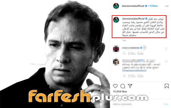 وفاة محمود رضا والد شيرين رضا، أشهر مصمم رقصات في مصر صورة رقم 5