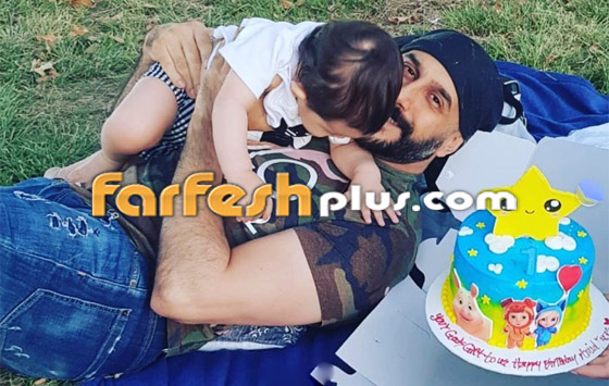 صور: قصي خولي يحتفل مع زوجته التونسية بعيد ميلاد ابنهما صورة رقم 2
