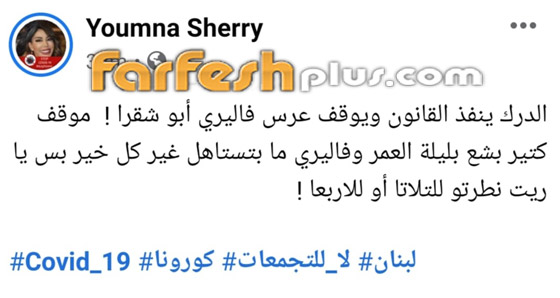 الأمن يوقف حفل زفاف ملكة جمال لبنان السابقة فاليري أبو شقرا (فيديو) صورة رقم 1