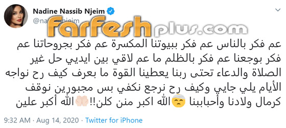 صور: نادين نجيم تحتضن طفليها من داخل المستشفى وتكشف عن جروح وجهها صورة رقم 2