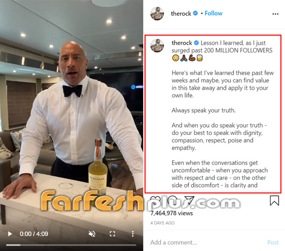أول أمريكي يحقق هذا الإنجاز.. ذا روك يحتفل بوصول عدد متابعيه لرقم قياسي صورة رقم 4