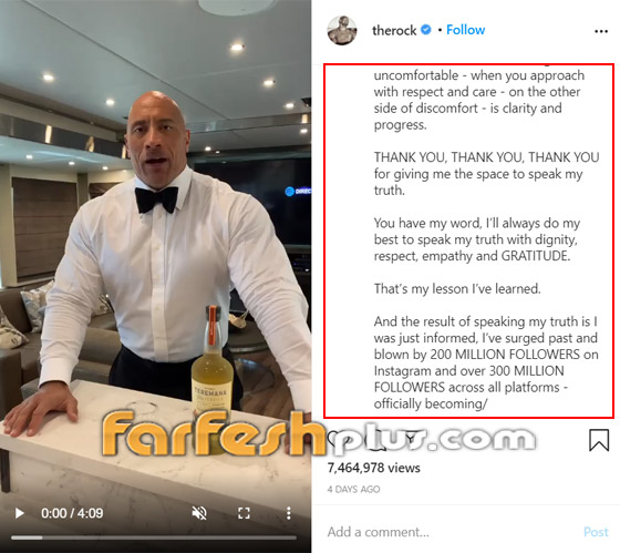 أول أمريكي يحقق هذا الإنجاز.. ذا روك يحتفل بوصول عدد متابعيه لرقم قياسي صورة رقم 5