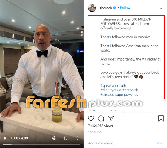 أول أمريكي يحقق هذا الإنجاز.. ذا روك يحتفل بوصول عدد متابعيه لرقم قياسي صورة رقم 6