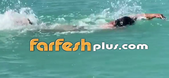 فيديو هالة صدقي بالمايوه تستعرض مهارتها بالسباحة صورة رقم 5
