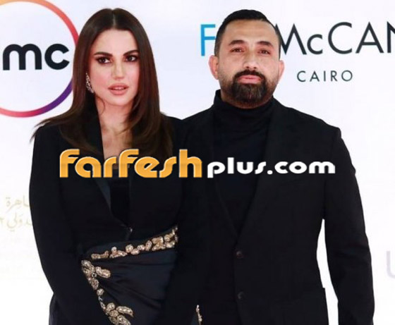 درة وهاني سعد يتألقان بالأسود برومانسية بأول ظهور لهما معا بعد الزواج صورة رقم 6