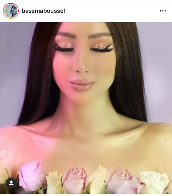 بسمة بوسيل بصورة جريئة تغطي نفسها بالورود فقط! اين تامر حسني؟! صورة رقم 1