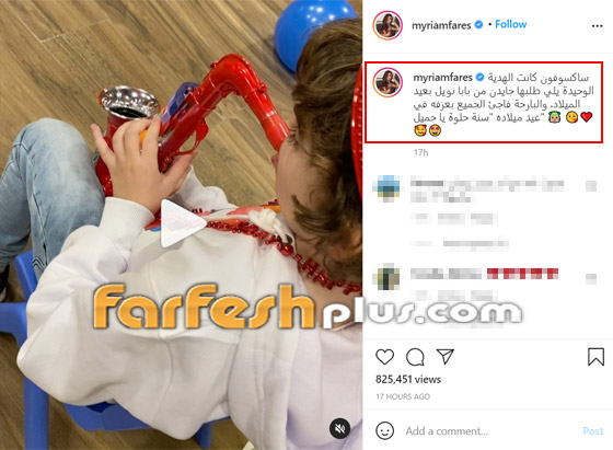 فيديو ميريام فارس تحتفل بعيد ميلاد ابنها جايدن.. كيف فاجأ الجميع بموهبته؟ صورة رقم 1