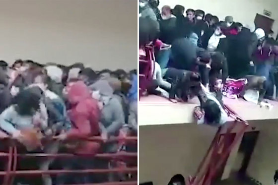 فيديو صادم لشرفة تنهار بطلاب جامعة وسقوطهم من الطابق الرابع! صورة رقم 2