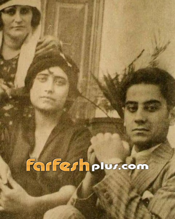 صورة قديمة نادرة من مرحلة شباب فريد الأطرش مع شقيقته ووالدتهما صورة رقم 1