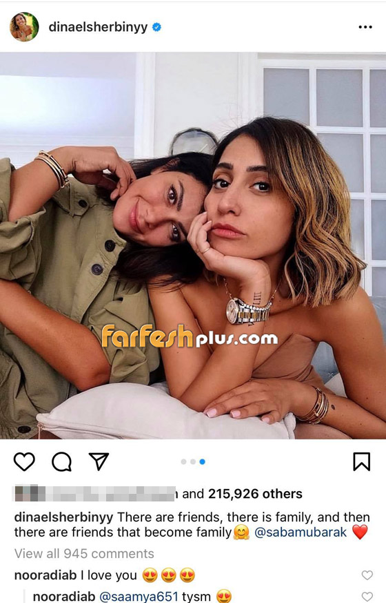 ابنة عمرو دياب تعلق على صورة دينا الشربيني:بحبك!  صورة رقم 2