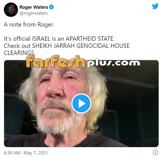 روجر ووترز يعلن تضامنه مع الفلسطينيين في الشيخ جراح.. ويوجه رسالة شديدة اللهجة لجو بايدن صورة رقم 1