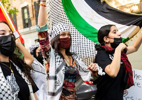 صور: بيلا حديد تعبر من جديد عن حبها لوطنها فلسطين صورة رقم 4