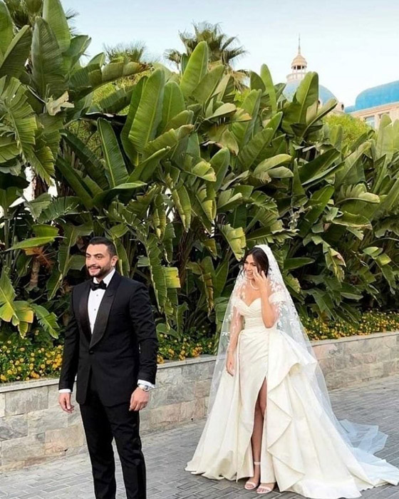 فيديو صور : حفل زفاف الفنانة هاجر أحمد وتامر حسني يشعل الاجواء صورة رقم 4