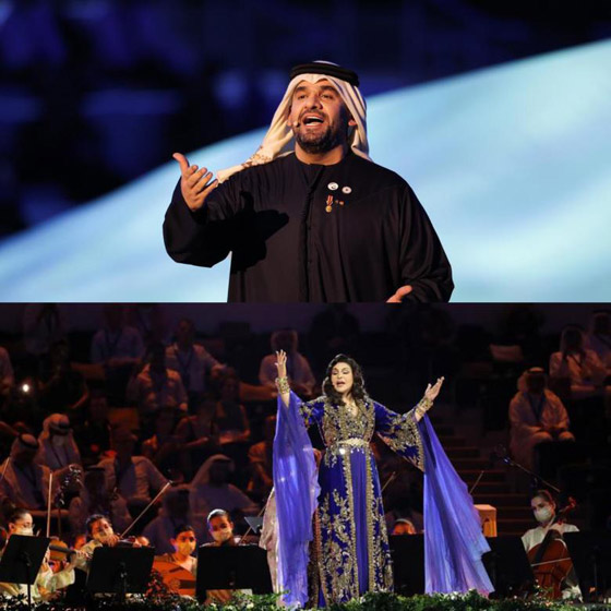 فيديو: أحلام وحسين الجسمي مفاجأة إكسبو 2020 دبي.. غنيا بالانجليزية والفرنسيه  صورة رقم 1