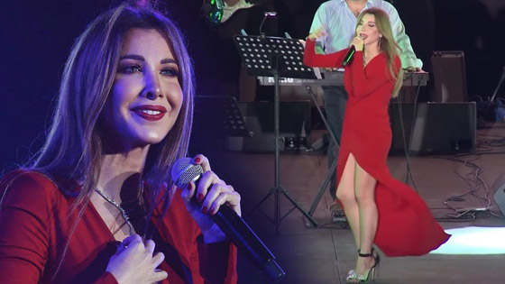بالفيديو: نانسي عجرم تتعرض لموقف محرج على المسرح بسبب فستانها صورة رقم 1