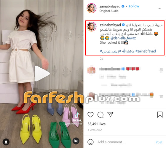 فيديو: حفيدة هيفاء وهبي تستعرض فساتينها على أغنية جدتها 